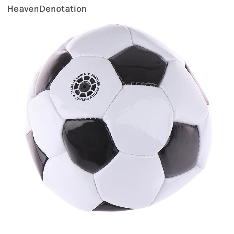 [HeavenDenotation] 1pc Bola Sepak Bola Anak PVC Ukuran 2bola Latihan Hitam Putih Klasik HDV
