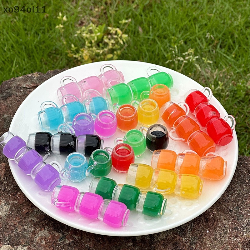 Xo 5Pcs Luminous Shot Glass Mini Warna Cangkir Anggur Ornamen Micro Landscape Dekorasi Rumah Boneka Miniatur Mainan OL