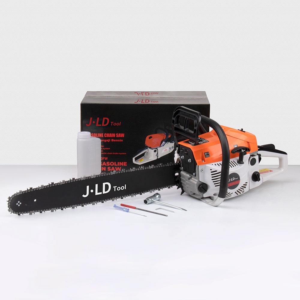 JLD Mesin Potong Kayu 58CC Mesin sinso senso Chainsaw 2Tak 22inch Gergaji Potong Pohon Kayu GERGAJI MESIN POTONG KAYU KUALITAS TERBAIK BY JAPAN TECHNOLOGY