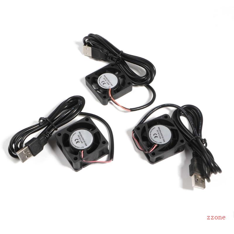 Zzz USB Fans CPU Cooling Radiator 5V 2Pin USB Fans Untuk Casing Komputer-Server Radiator 40x40mm Quiet 4500-5500RPM