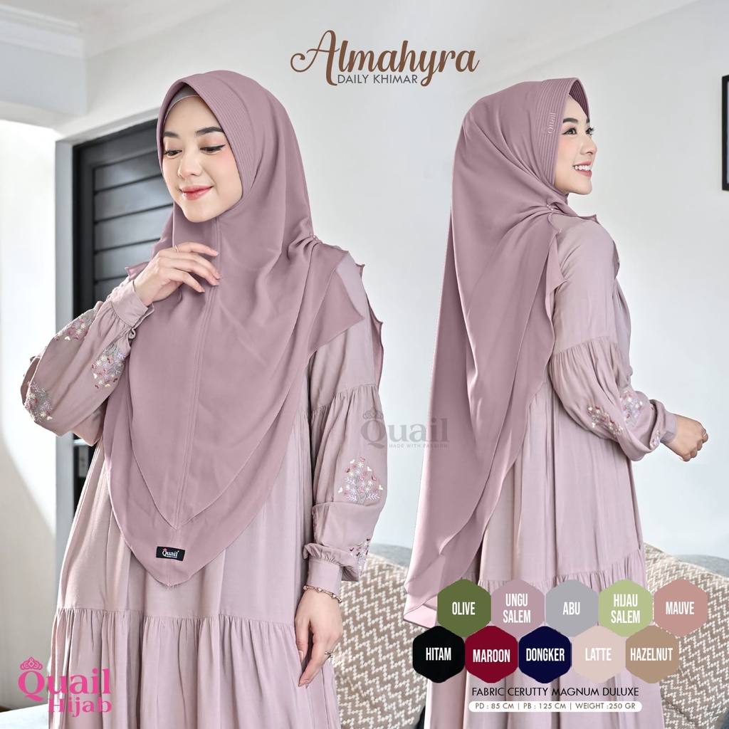 Almahyra Khimar Original Quail Khimar Daily Hijab Daily Khimar Ceruty Original Quail Hijab Almahyra 