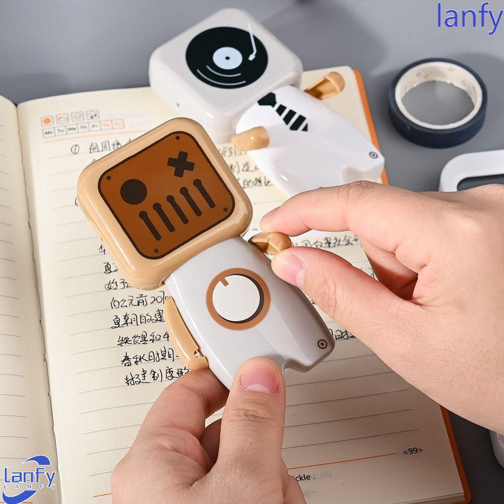 Lanfy Tape Koreksi Bentuk Robot 5mm*8m Korektor Tulisan Kawaii Kreatif Perlengkapan Sekolah Alat Tulis Alat Koreksi Error