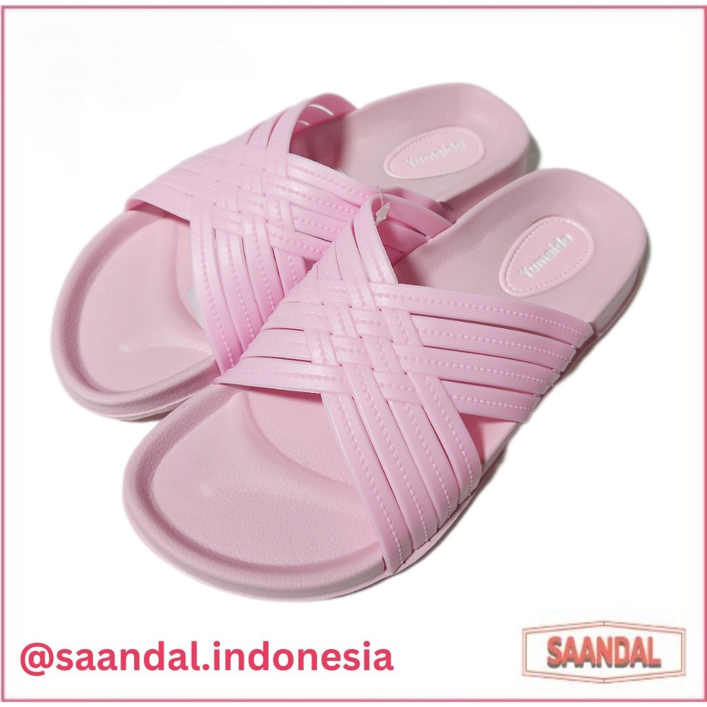 Sandal Selop Slip On Wanita Karet Perempuan Yumeida 23023