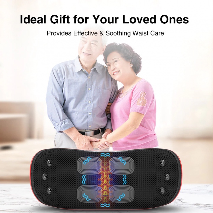 352 Electric Lumbar Traction Device Heating Massage Remote Version - Terapi Nyeri Pinggang