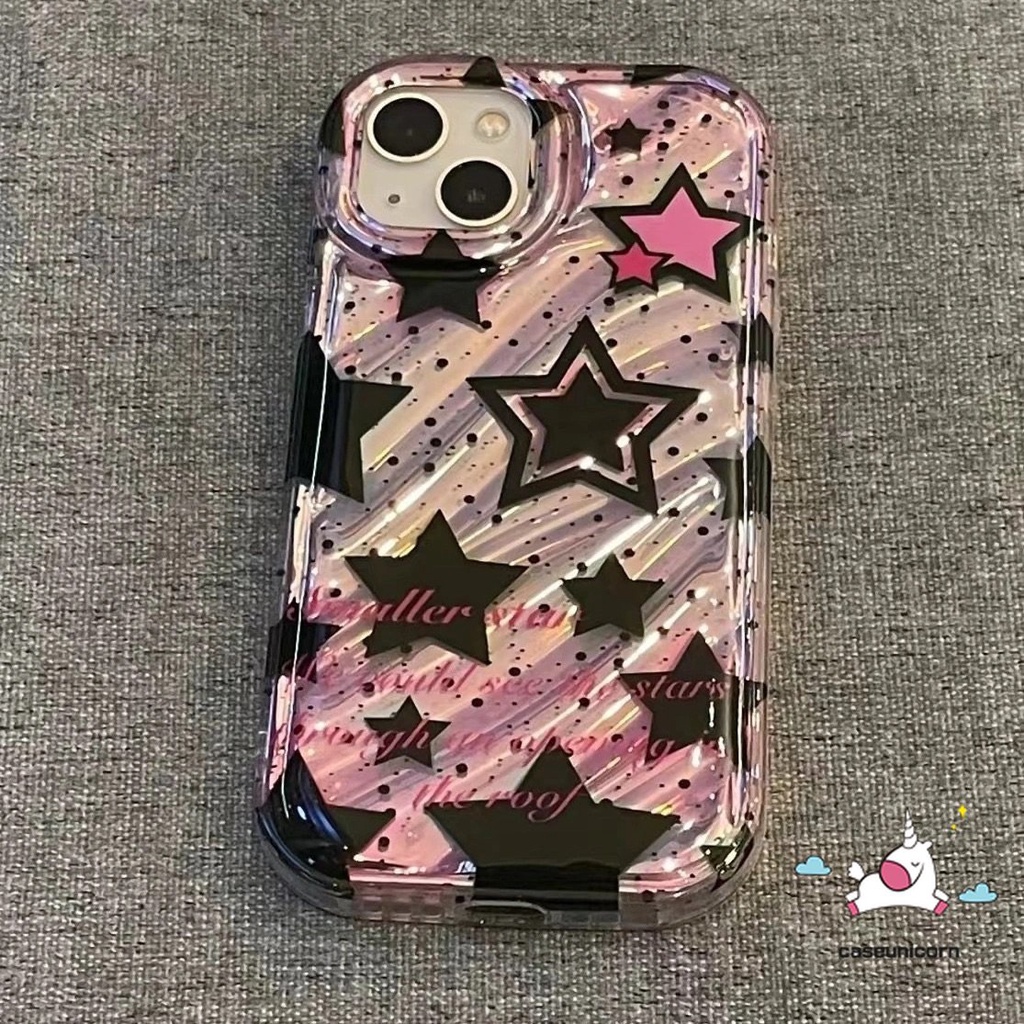 Casing Kartu Laser Cinta Hati Warna Dazzle Mewah Kompatibel Untuk IPhone 7plus13 11 14 12 Pro MAX XR 6 6S 7 8 Plus X XS MAX 8Plus SE 2020 3D Stereo Bergelombang Kreatif Star Tree Case