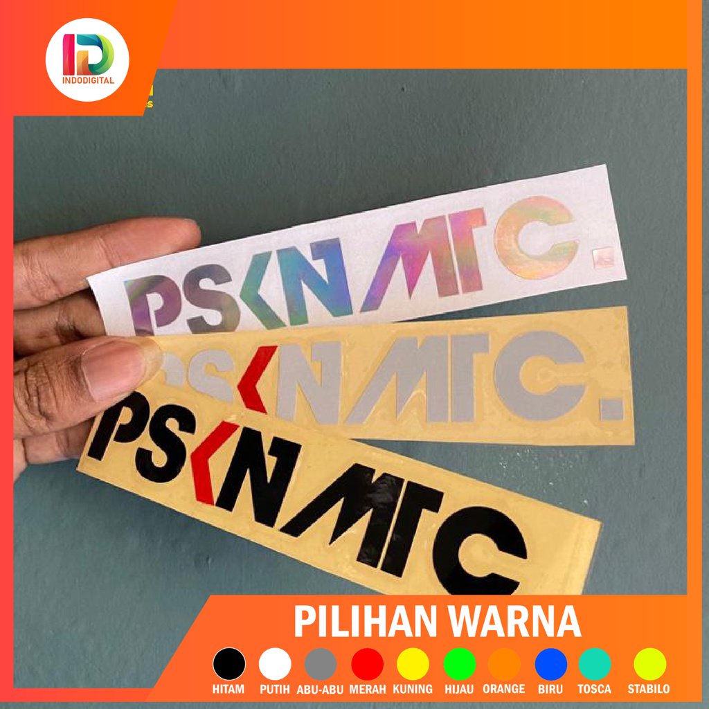 Cutting Sticker PSKNMTC Pasukan Matic Original Aksesoris Motor Stiker Lis Variasi Hologram  Krom Gol