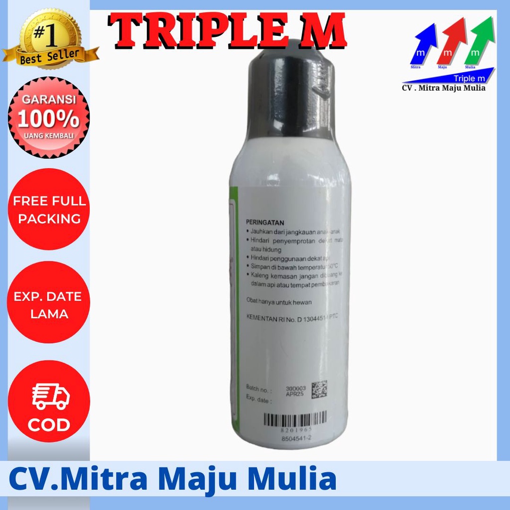 DICODINE spray 50 ml obat luka Hewan bebas lalat - GUSANEX Mini