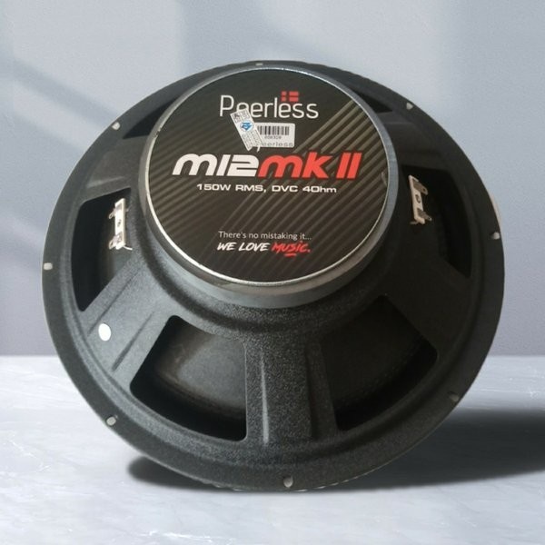 Subwoofer Peerless M12MKll - DOUBLE voice coil 12 inch M12 MKll