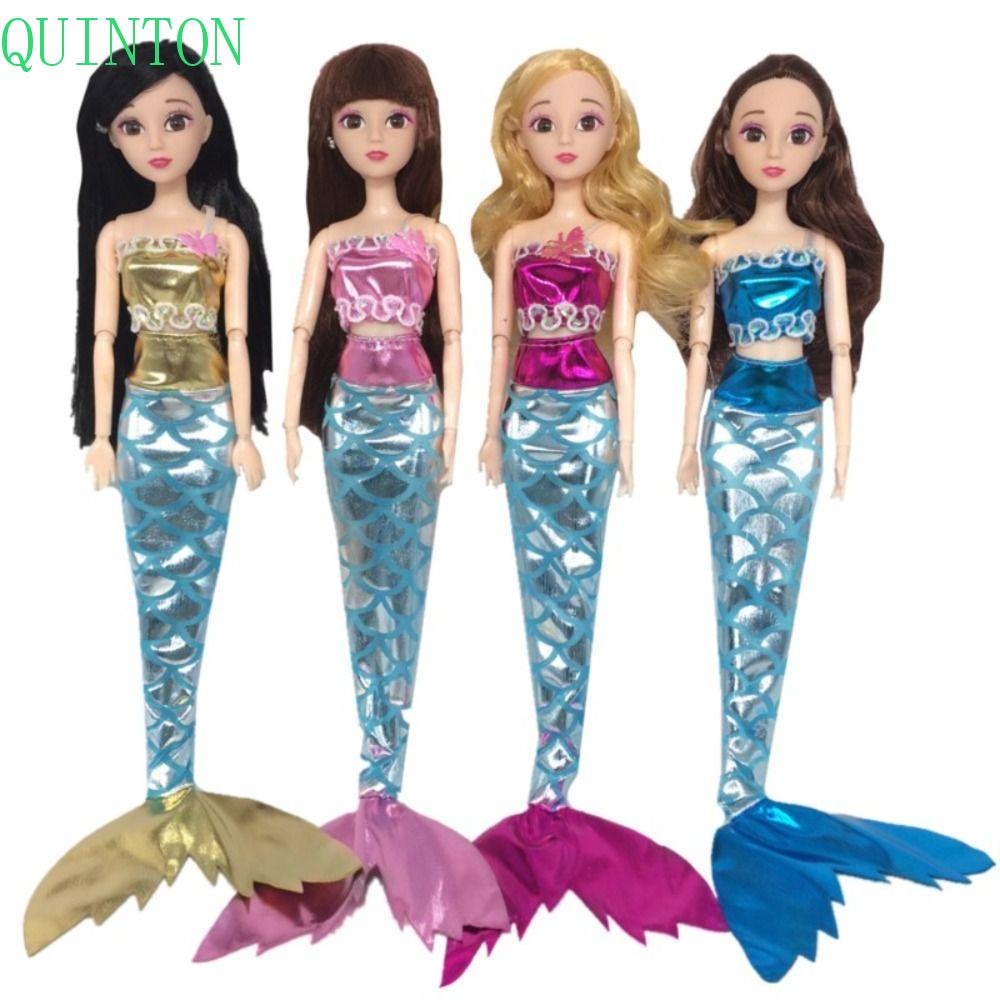 Gaun Pengantin Ekor Mermaid QUINTON 1set Fashion Dress-Up Crossdress Doll Cosplay Fairy Tale Untuk1 /6 Doll Baju Cosplay