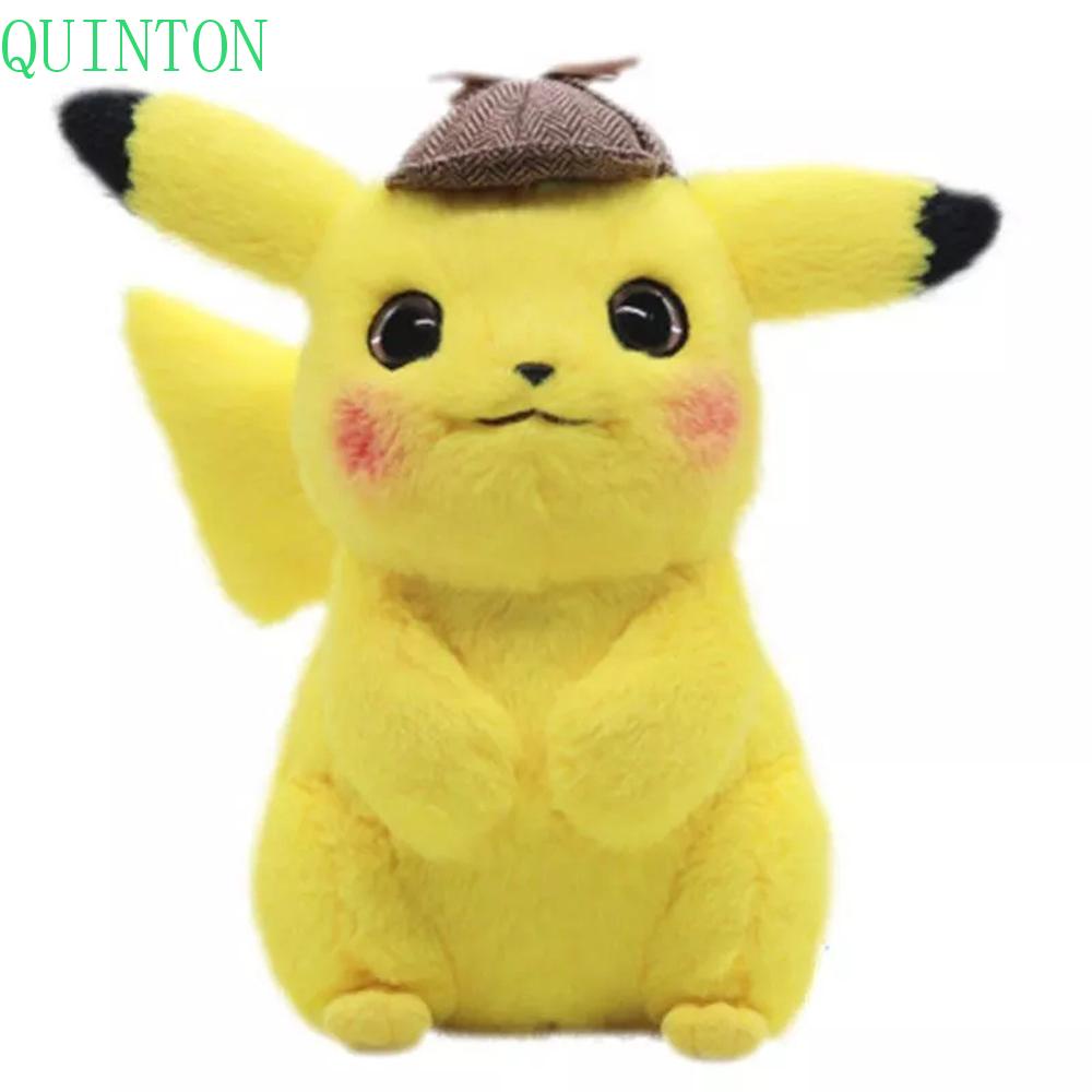 Quinton Pikachu Mainan Mewah Hadiah Ulang Tahun Untuk Anime Anak 28cm Boneka Anime Pokemon Plush Toys