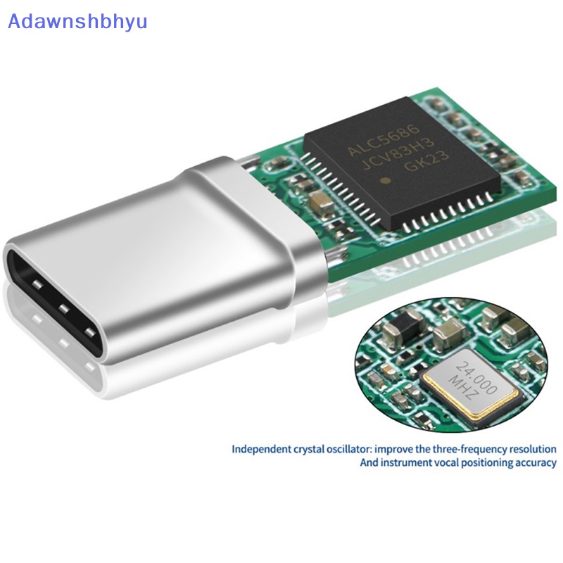 Adhyu ALC5686 Chip Type-C Colokan Headphone Audio Digital DAC Decoding Connector Adapter ID