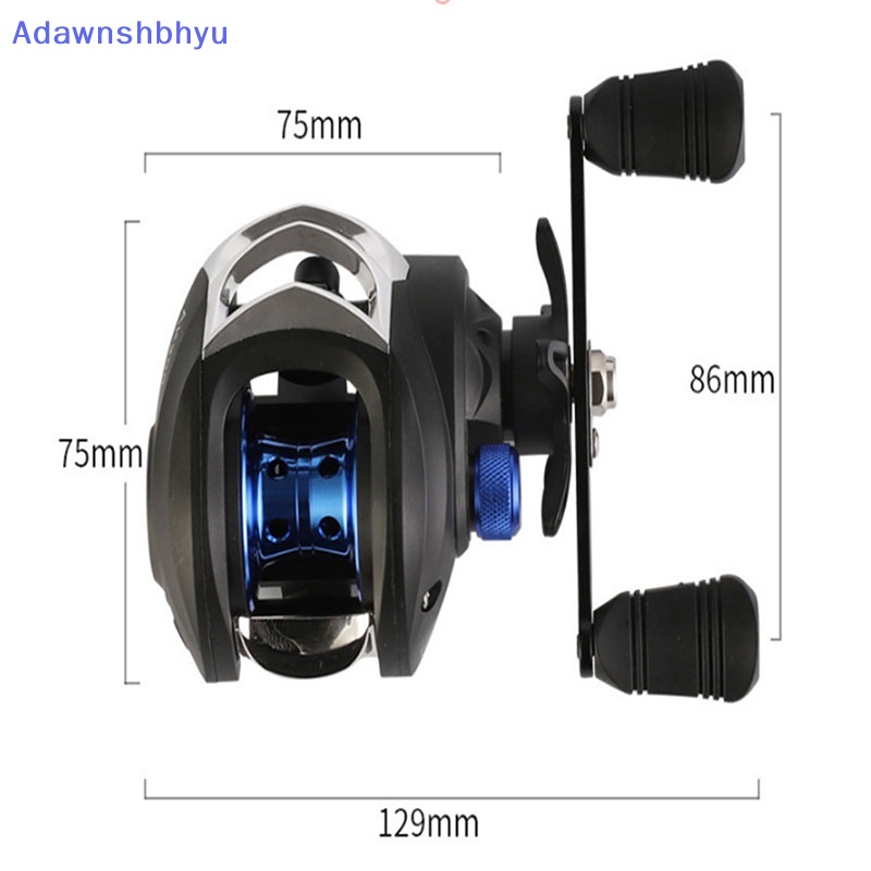 Adhyu Gulungan Pancing Tangan Kiri Kanan Baitcasg Reel Adjustable Sistem Rem 8kg ID