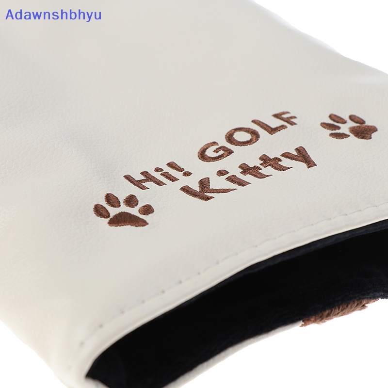 Adhyu Penutup Kepala Klub Golf Headcover Driver Fairway Wood Hybrid Covers Lucky Kitty ID