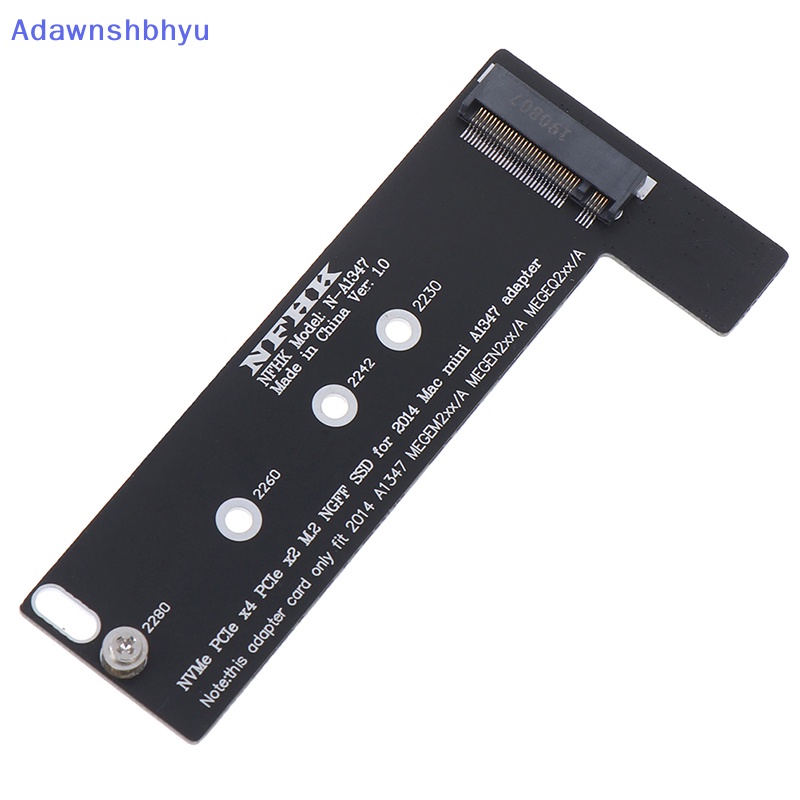 Adhyu PCI-Ex4 M.2 NGFF NVME AHCI SSD converter card adapter Untuk 2014macbook mini A1347 ID