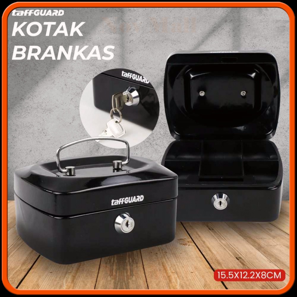 Kotak Brankas Uang Safebox Key Lock 15.5x12.2x8cm -ST994