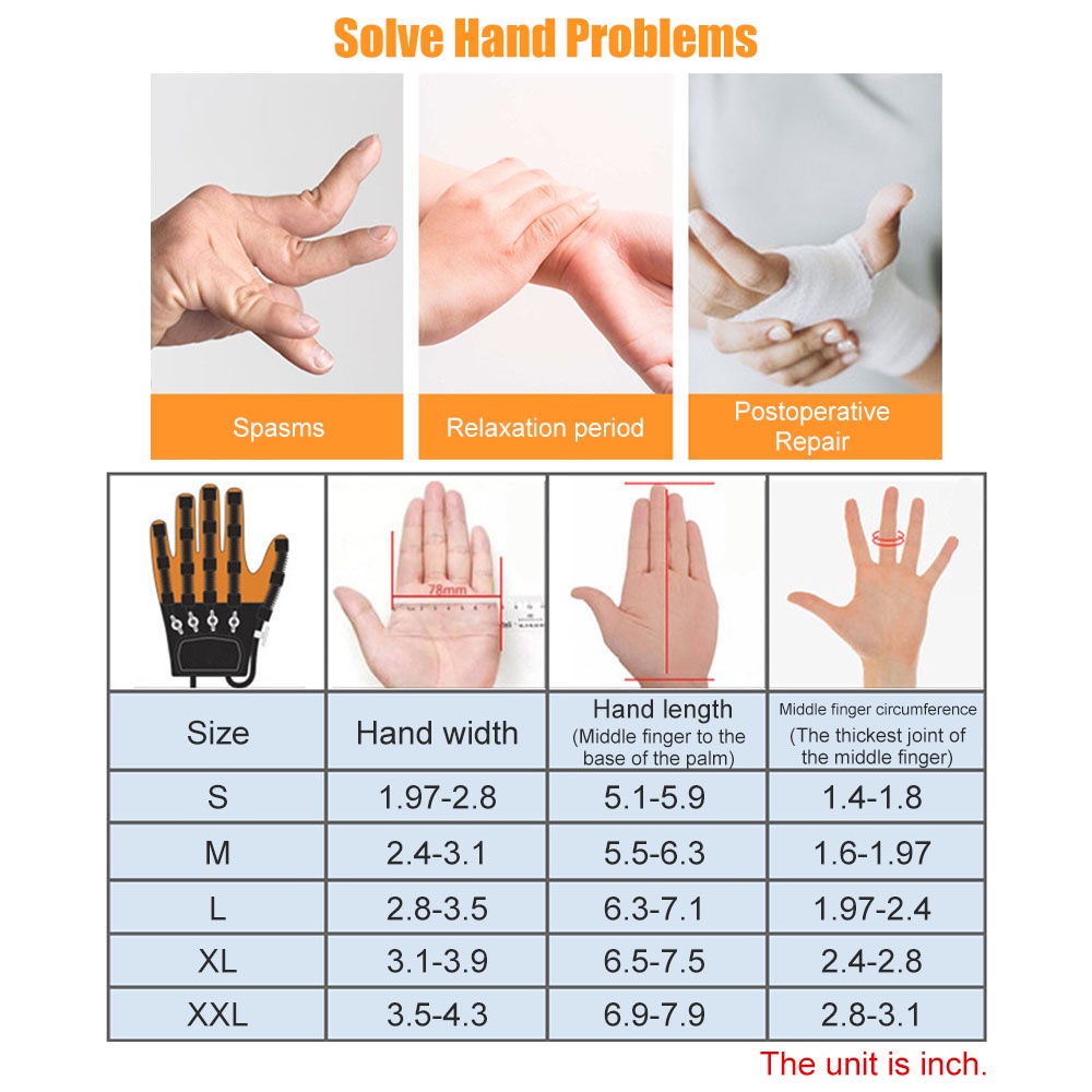 Salorie Hand Function Recovery Rehabilitasi Sarung Tangan Robot Untuk Hemiplegia Stroke Cerebral Infarction Smart Finger Trainer