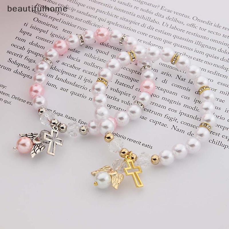 {beautifulhome} Baby Shower Favor Gelang Baptis Angel Baby Shower Gadis Cowok Hadiah Baptis.