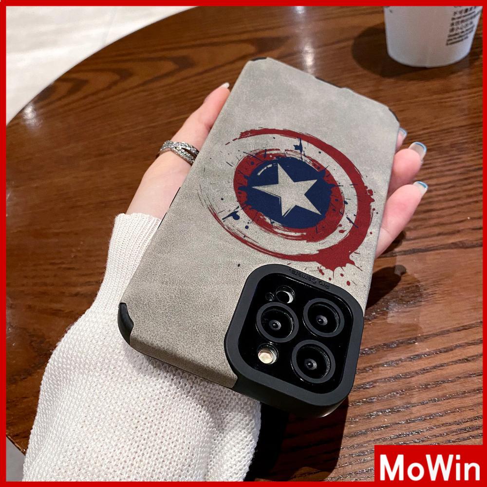 Case iPhone 14 Pro Max iPhone Case Kulit Murid Patch Suede Tahan Guncangan Kamera Sederhana Film Klasik Logo Kompatibel dengan iPhone 13 Pro max 12 Pro Max 11 xr xs max 7Plus 8Plus