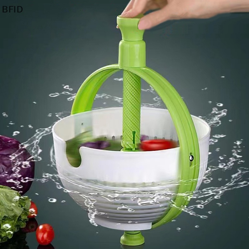 [BFID] Salad Spinner Alat Cuci Sayur Centrifugal Dewatering Drain Basket [ID]