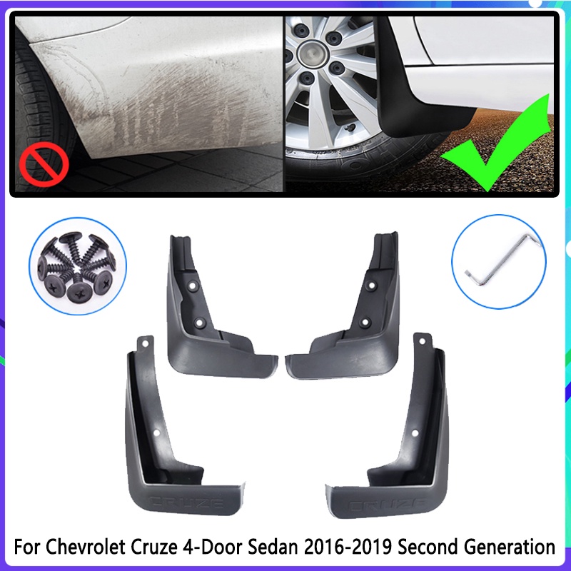 4pcs Flaps Lumpur Mobil Untuk Chevrolet Cruze Sedan 2016 2017 2018 2019 Mudguard Splash Guards Fender Mudflaps Aksesoris Mobil