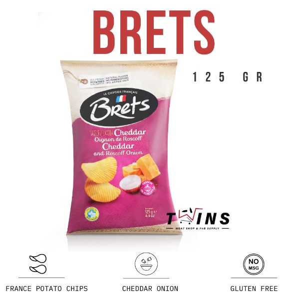 

BRETS (BRET'S) CHIPS CHEDDAR ONION SNACKS 125 GR