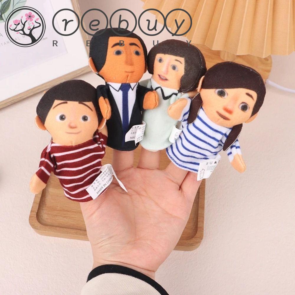 REBUY Rebuy Wayang Tangan Anak Lucu Mengajar Orang Tua-Anak Interaktif Bercerita Boneka Mainan Wayang Jari