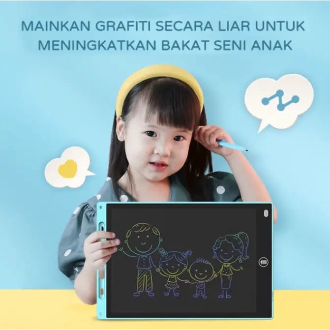 Mubarokkidstore LCD Writing Tablet 8.5 Inch For Kids | Drawing Pad | Papan Tulis Anak Dan Dewasa Digital Pad Edukasi Anak