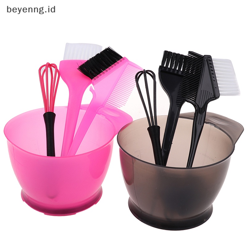 Beyen 5Pcs /Set Set Sikat Dan Mangkok Pewarna Rambut Bleaching Dye Kit Sisir Kecantikan ID