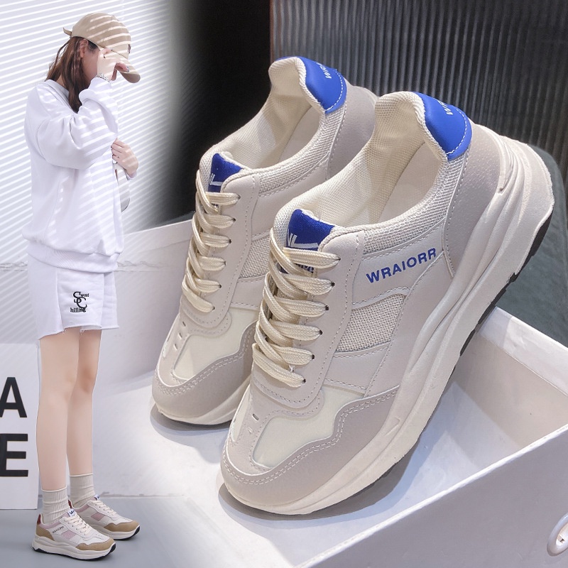 HS / Sepatu Sneaker Wanita Import Kekinian Korea PU Premium 293