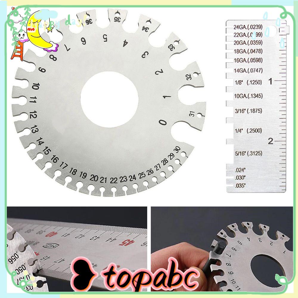 TOP Alat Ukur Pengukur Ketebalan Kawat Non Besi Dan Metal High Quality Round Diameter Gage