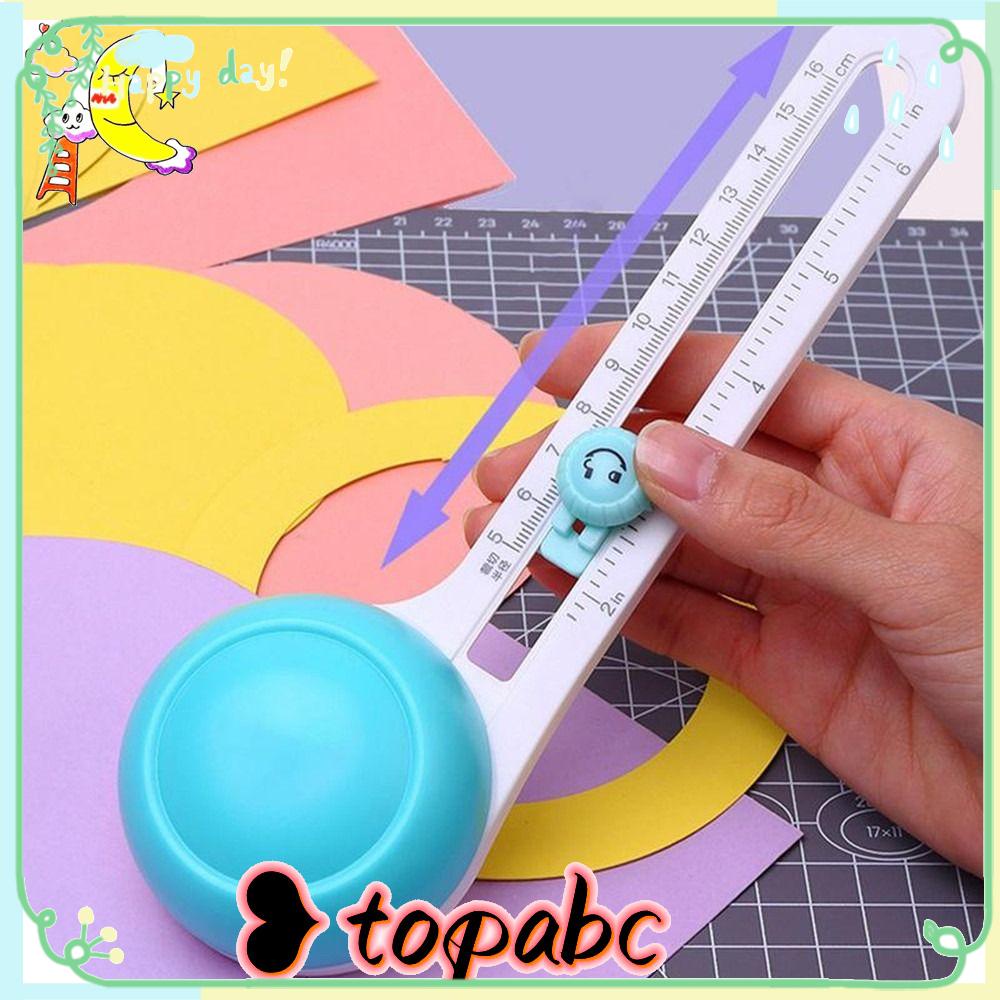 TOP Circular Paper Cutter Alat Pemotong Jahit Patchwork DIY Pemotong Kertas Kerajinan Tangan Craft Circle Cutter