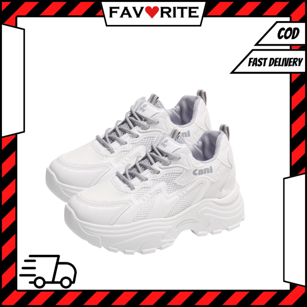 Favorite &quot;FREE BOX&quot; (Size 37 - 41) Youra Sepatu Wanita Sneakers Fashion Kasual Korea Import 9226