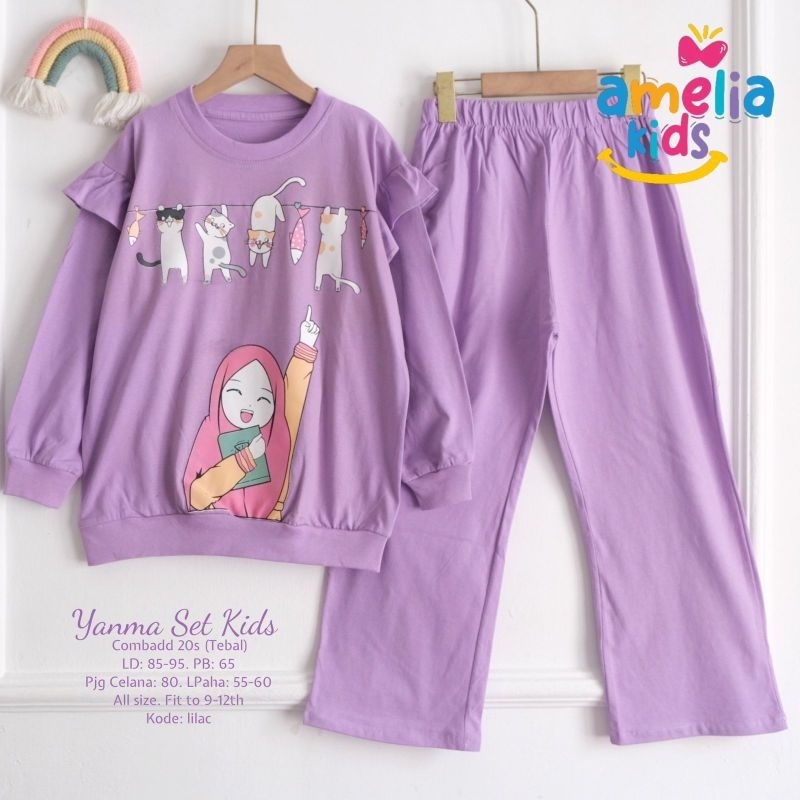 YANMA SET Celana (9-12th) ORI AMELIA KIDS | Setelan Anak