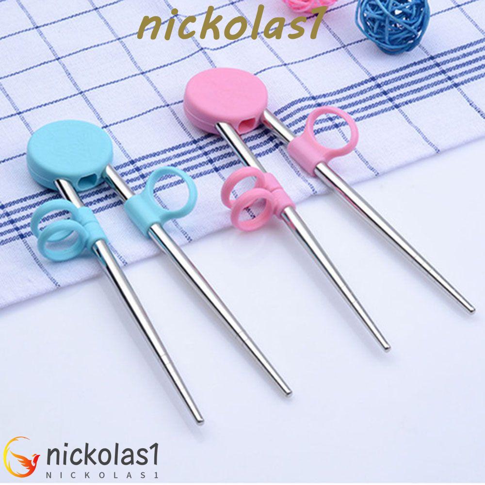 NICKOLAS1 Training Chopstick Tableware Removable Multi-Step Produk Pencerahan Reusable Bayi Anak Anak Stainless Steel