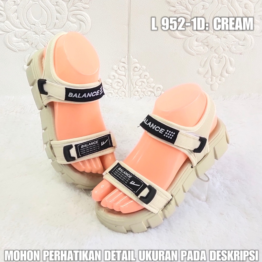 Sendal Tali Perempuan L952 1D Sandal Wanita Import AntiSlip Terlaris SDLWW