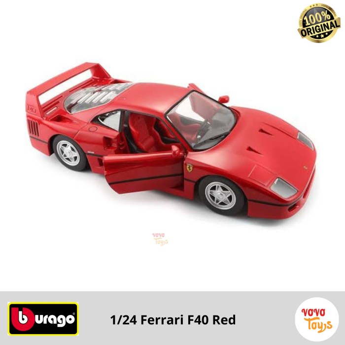 Bburago 1/24 Ferrari F40 Red Diecast