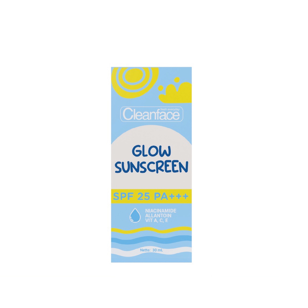 Cleanface Glow Sunscreen SPF25 PA+++ - 30ml