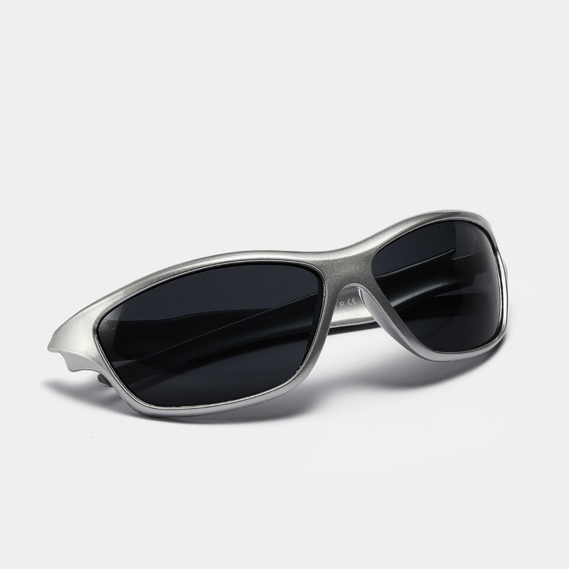 Baru Y2K Punk Trendi Keren Kacamata Olahraga Wanita Pria Fashion Gaya Jalan Vintage Warna-Warni Square Sun Glasses Eyewear