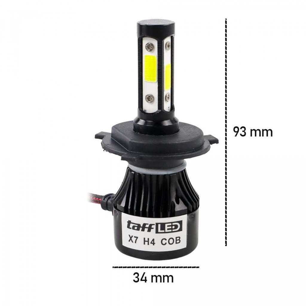 Lampu Headlamp Mobil LED COB H4 Cool White 2 PCS