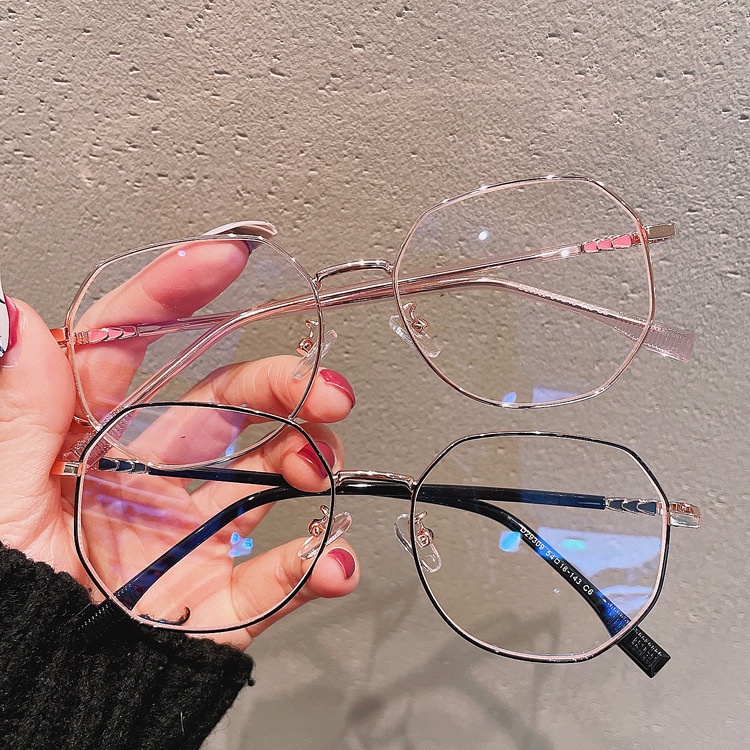 Viendo Kacamata Minus Photocromic Anti Radiasi Blueray Wanita Pria Cowok Frame 2 in 1 Bluecromic Potocromic Antiradiasi Kecamata Besi Besar Sinar Matahari UV400 Kaca Mata Optik komputer Hp-1