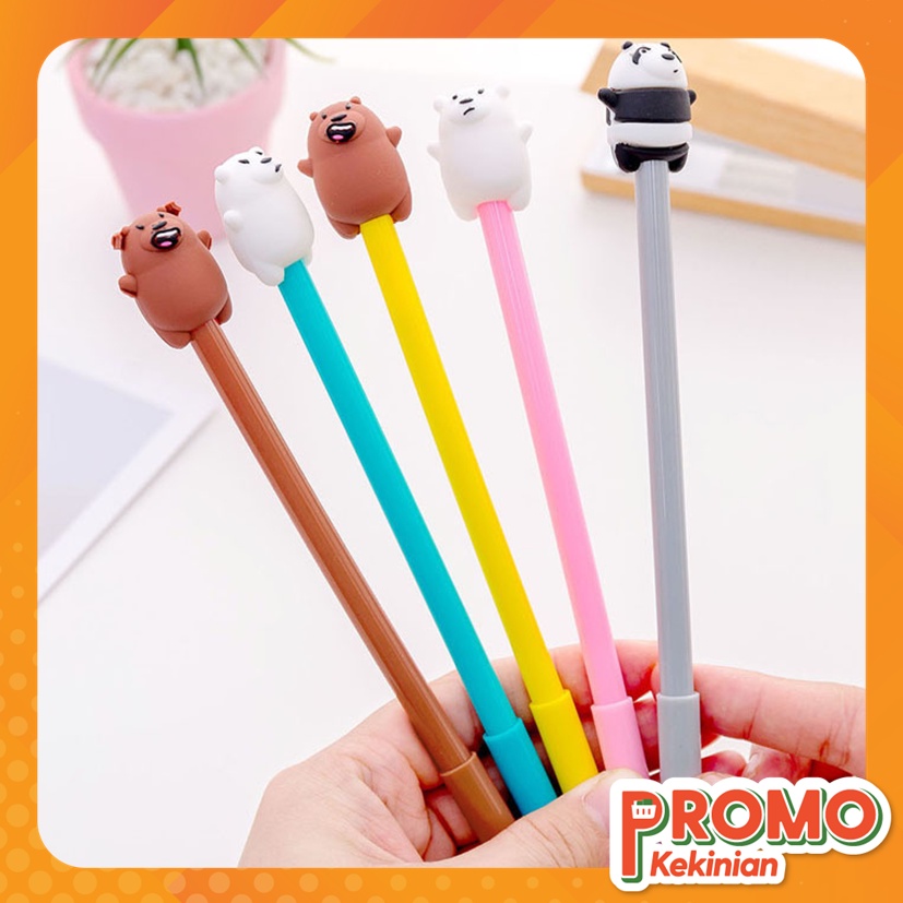 

PROMO KEKINIAN - S5611 Pena Pulpen Gel Karakter Bare Bear / Alat Tulis Sekolah Kantor ATK / Pena Motif Karakter Beruang Lucu / Stationary