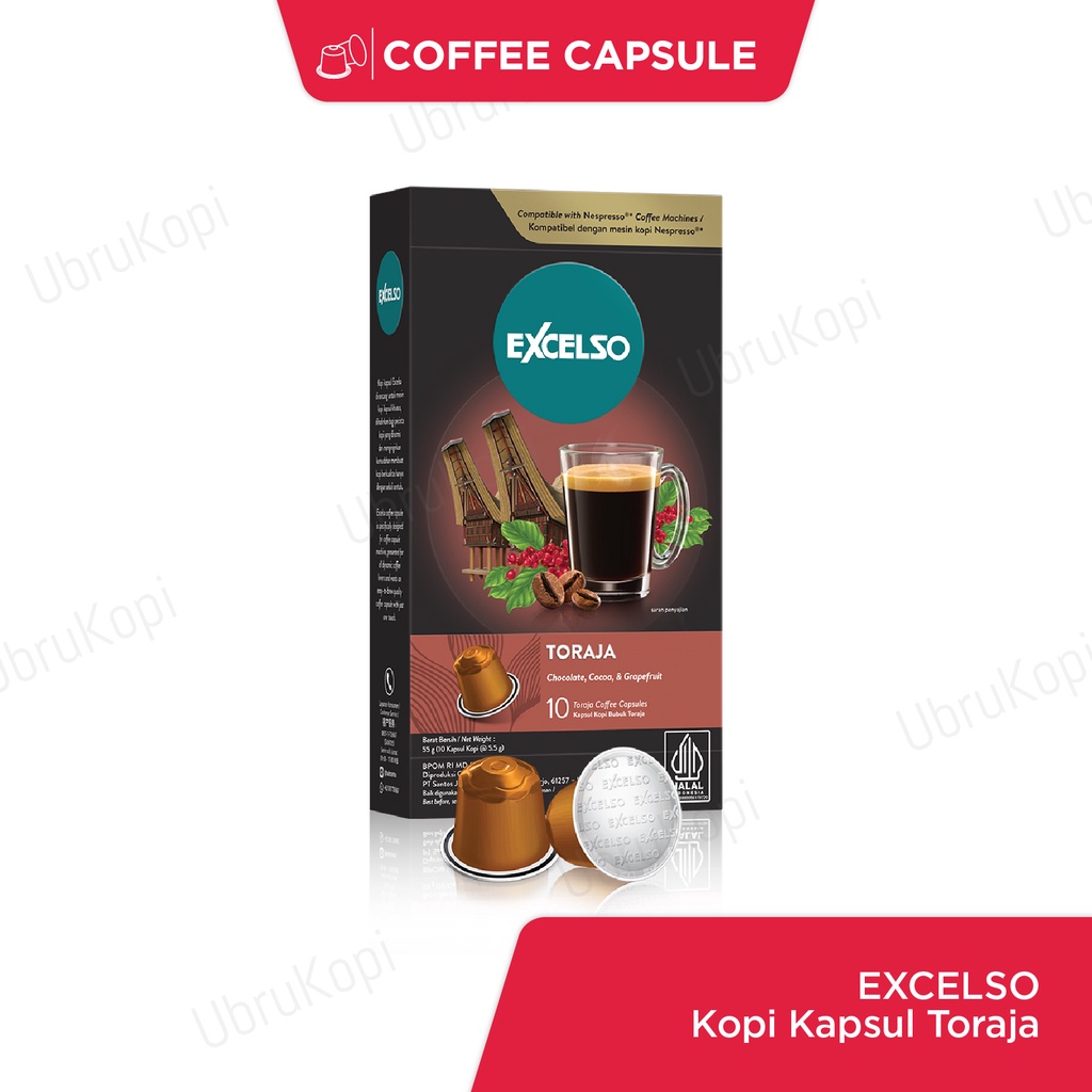 

Excelso Kopi Kapsul Toraja - Nespresso Compatible Coffee Capsule