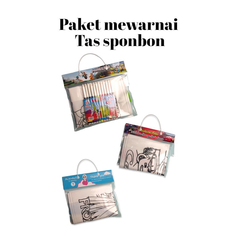 

PAKET MEWARNAI TAS SPOUNBOND ANAK PAKET ULANG CUSTOME LABEL/HANGTAG