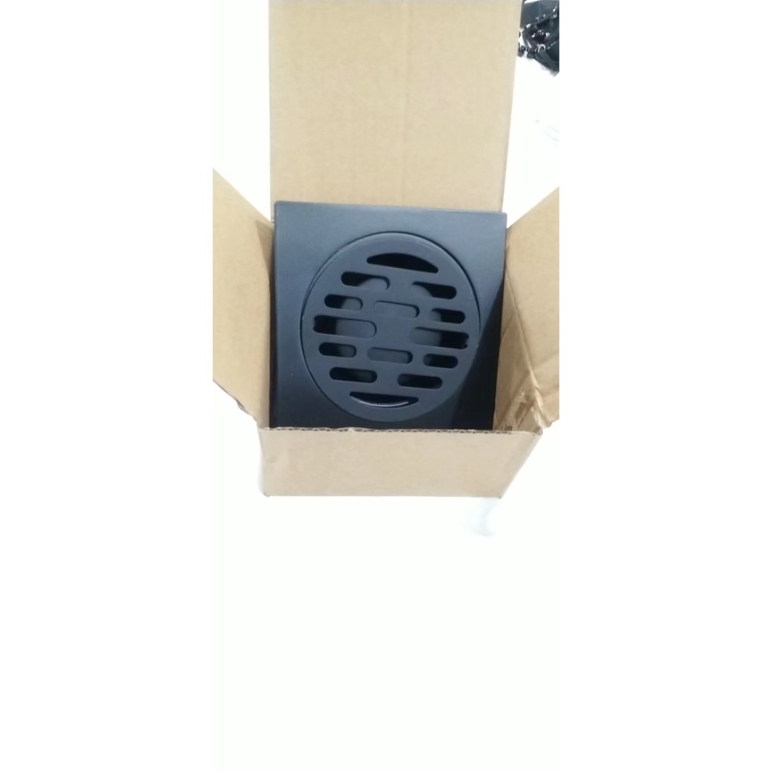 Saringan Got Stainless HITAM TW3501-Floor drain pembuangan filter air strainer black kamar mandi stenlis Black /S24