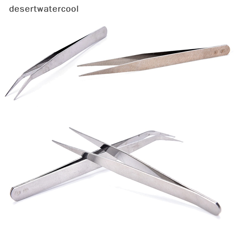 Deid 2pcs Stainless Steel Lurus El Pinset Patchwork Hook Pick-up Makeup Tools Martijn