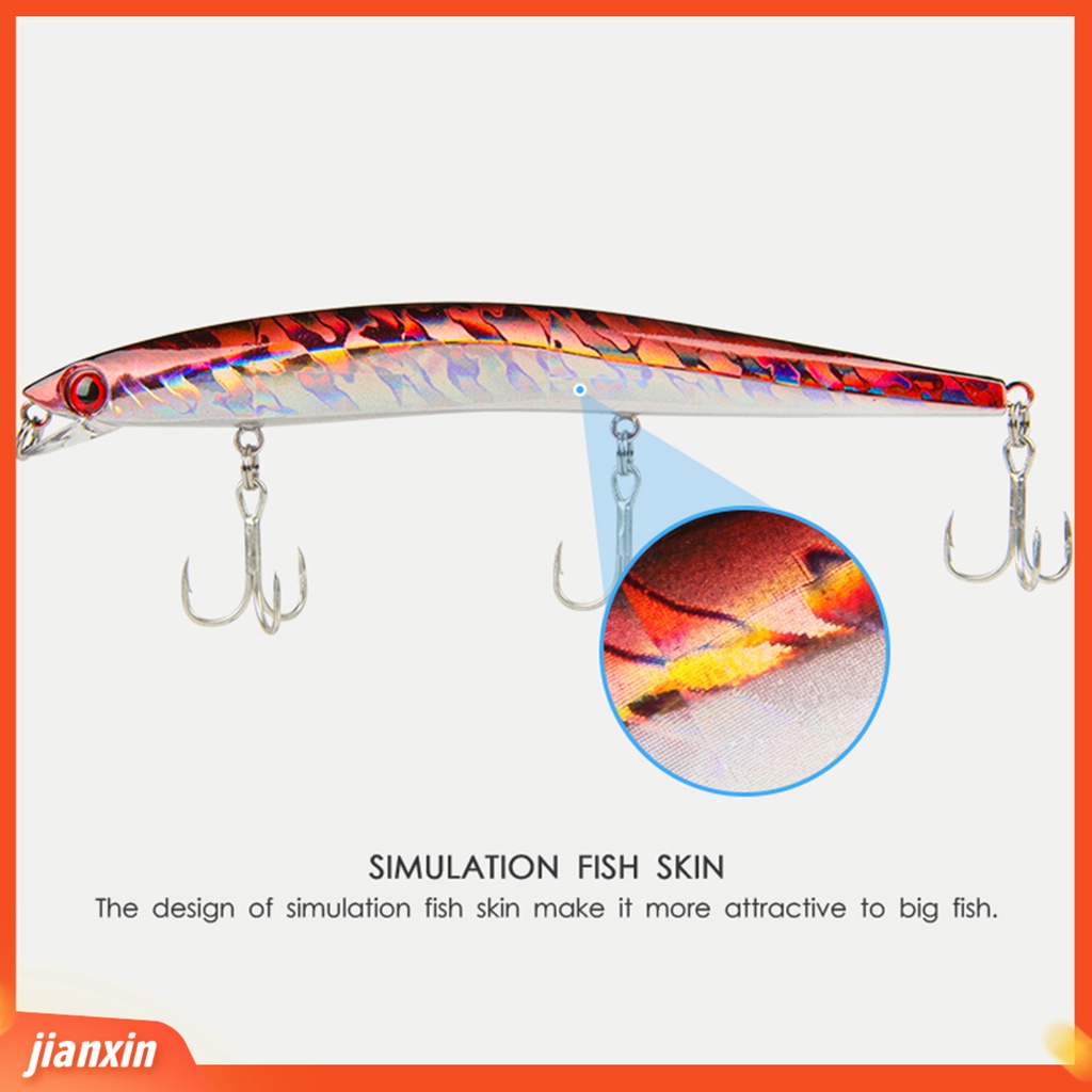 (In Stock) 140mm /12.5g Umpan Palsu Simulasi Dengan Kait Plastik Besar Panjang Mobil Ikan Kecil Memancing Umpan Angling Aksesoris