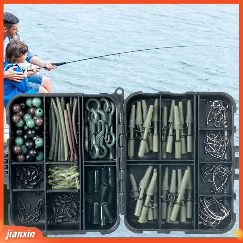(In Stock) 180Pcs Aksesoris Memancing Serbaguna Tajam Reusable Carp Fishing Karet Belakang Memimpin Klip Untuk Pecinta Memancing
