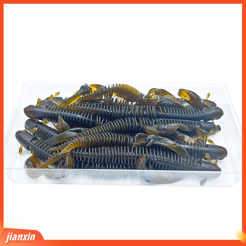 (In Stock) 10 Pcs Softworm Umpan Simulasi Ekor Tipis Lembut Karet Pelampung Wobbler Profesional Memancing Glitter Bionic Umpan Lembut Umpan Pancing Fishing Tackle