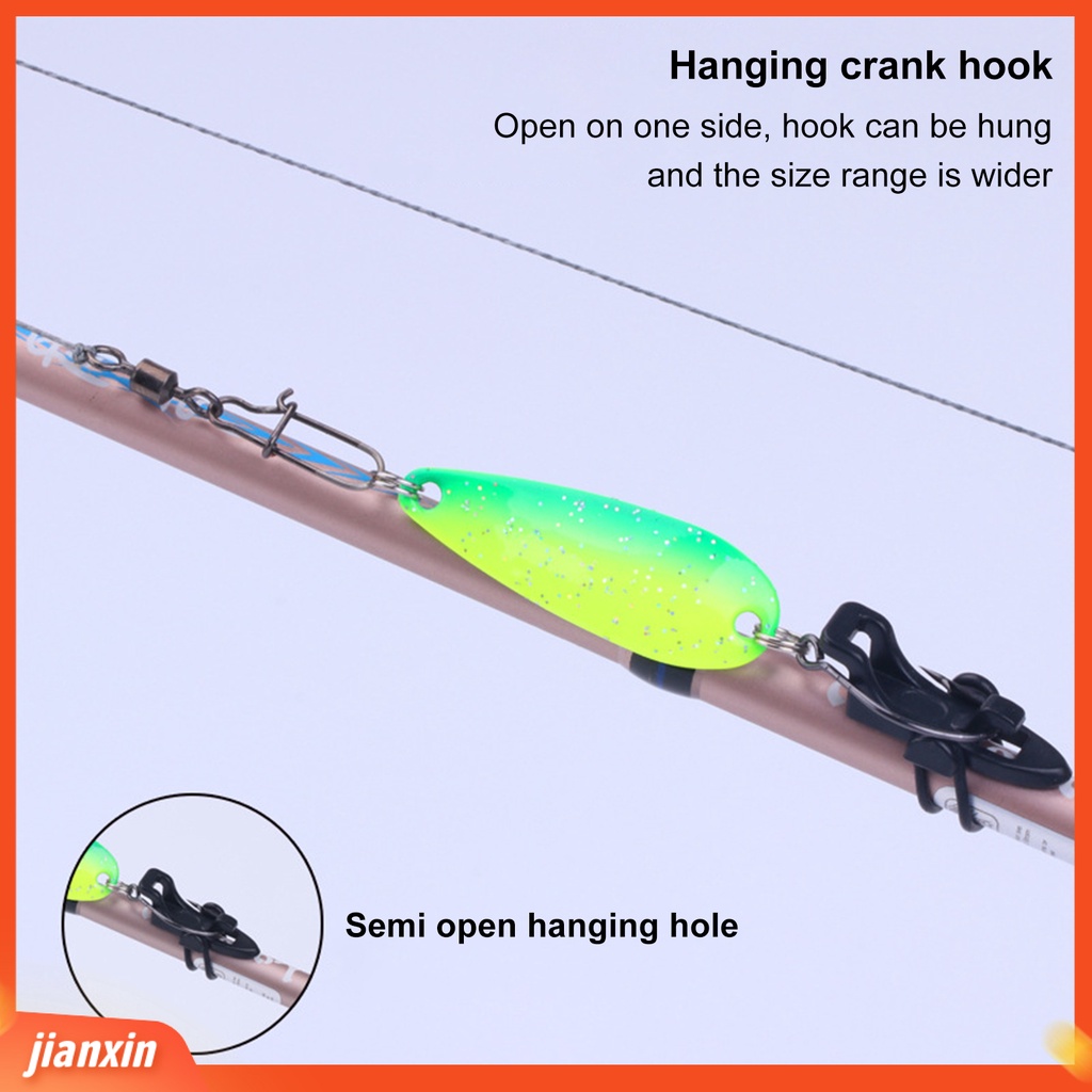 (In Stock) 10Pcs /Pack Pengait Pancing Keeper Anti slip Mudah Dipasang Desain Compact Fishing Lure Umpan Holder Untuk Outdoor