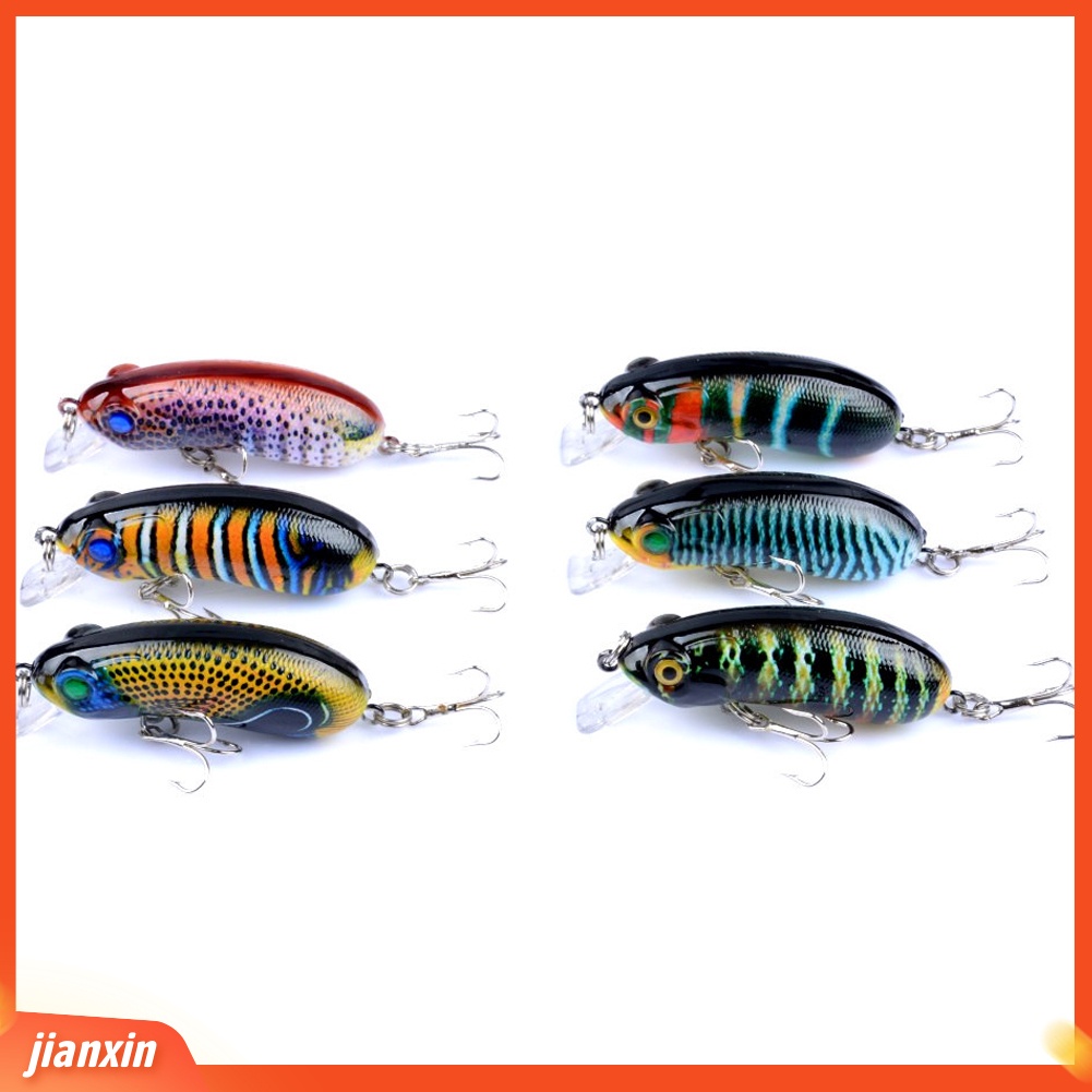 (In Stock) Dicat Bionic 3D Mata Tajam Kait Wobbler Ikan Kecil Memancing Umpan Buatan